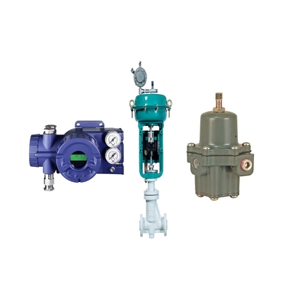 Flow Control Valve with Fisher 67CFR filter regulator and Foxboro SRD960 Valve Positioner