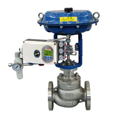 Chinese Brand Chuanyi Ball Control Valve Actuator With ABB V18345 Valve Positioner And Fisher 67CFR Regulator