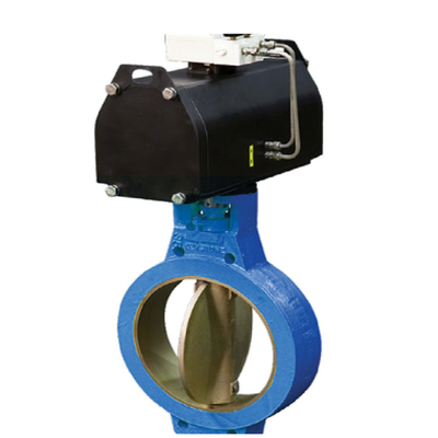 Chinese Actuator with Keystone Butterfly Valve Figure 990 Ø 200 mm and ASME 125/150 AS 2129 Table E PN 10/16 BST'E Flange Accommodation