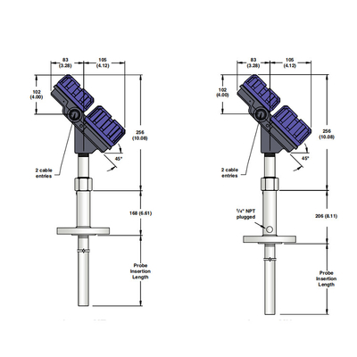 Magnetrol 705 706 Heavy Duty Guided Wave Radar Level Transmitter For Gas Tank And LPG Tanks