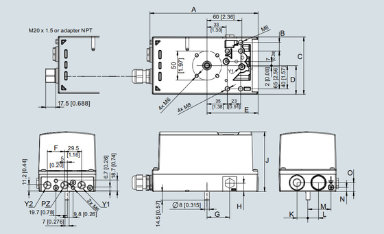Siemens SIPART PS2 Aluminum Electro Pneumatic Positioner For Chinese Control Valve