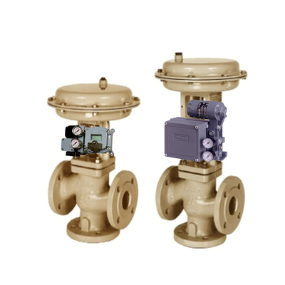 samson Control globe  Valves 3241with 3277 Pneumatic Actuator and Masoneilan SVI2 21113111 valve positioner  4708 regula