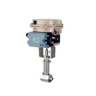Samson Control Micro-Flow Valve 3510 With Fisher DVC2000 Valve Positoner And 3277-120 Actuator  4708 Regulator