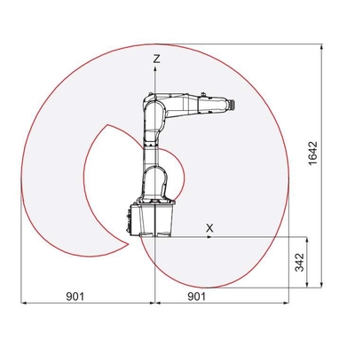 Mini Robotic Arm 6 Axis ABB IRB 1200 With CNGBS Robot Gripper For Handling Robot Automation