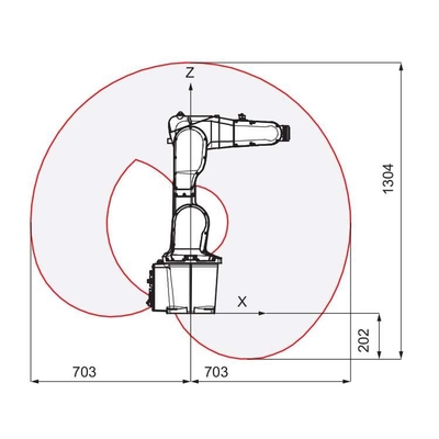 Mini Robotic Arm 6 Axis ABB IRB 1200 With CNGBS Robot Gripper For Handling Robot Automation