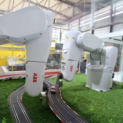 Handling Robotic Arm 6 Axis IRB 1300 With CNGBS Robot Gripper For Material Handling Robot