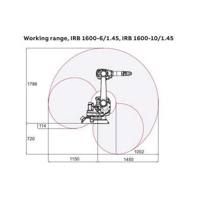 ABB Robotic Arm 6 Axis IRB 1600-10/1.45 With CNGBS Robot Gripper For Automated Handling Robot