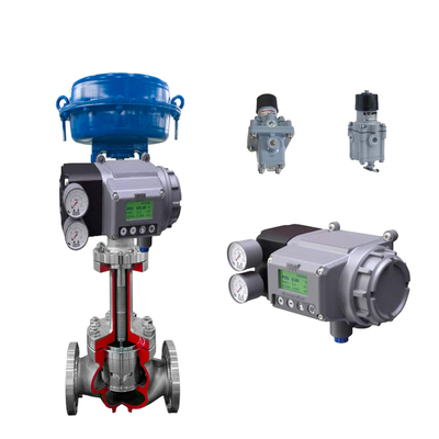 Corrugated Pipe Control Valve With Masoneilan SVI3 Digital Valve Positioner And Masoneilan 78-40 Filter Regulator