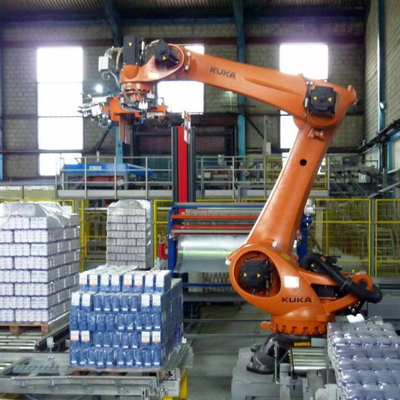 KUKA Palletizing Robot KR 240 R3200 PA With CNGBS Guide Rails As Automatic Palletizer Industrial Robot Arm