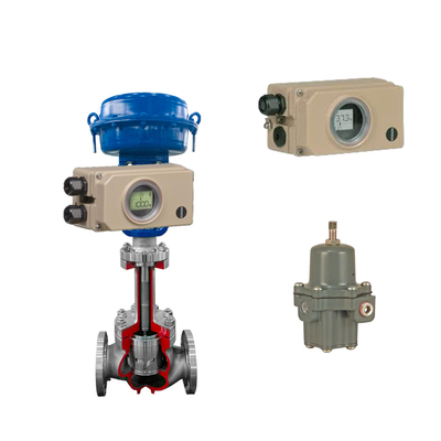Corrugated Pipe Control Valve With Samson Electropneumatic  3730-3 Positioner And Fisher 67CFR Filter Regulator