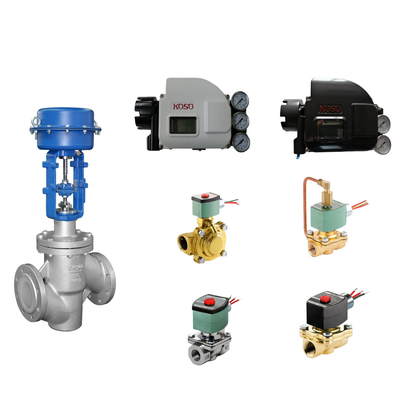 High-quality China's pneumatic control valves with koso KGP5000 smart valve positioner and ASCO solenoid valves