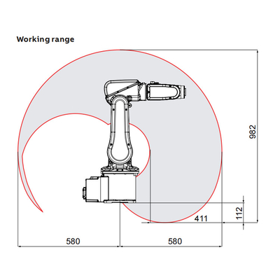 ABB IRB120 With 6 Axis Robot Arm With Payload 3kg Reach 580mm For Pick And Place As Assembly Machine