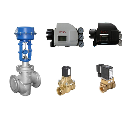 Pneumatic Control Valves With Koso KGP5000 Smart Valve Positioner And Burkert  5404 Solenoid Valve