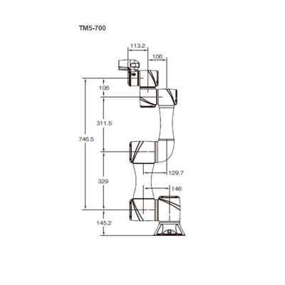 TM5-700 Cobot With 700MM Reach And 6KG Payload Manipulator For Mini Robot As Collaborative Robot
