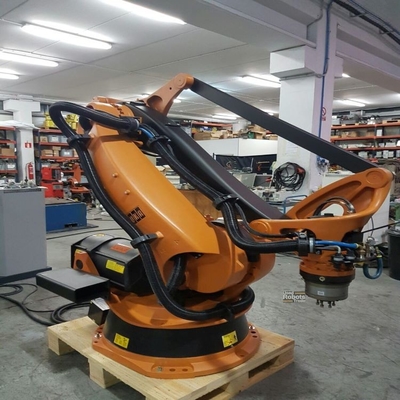 Palletizing Robotic Arm 5 Axis Kuka KR 180 PA With CNGBS Robot Guide Rail For Palletizing Robot
