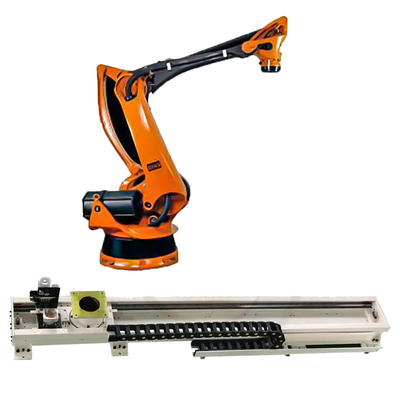Palletizing Robotic Arm 5 Axis Kuka KR 180 PA With CNGBS Robot Guide Rail For Palletizing Robot