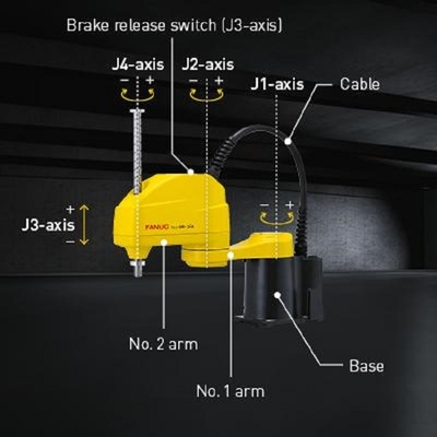 4 Axis Scara Robot SR-3iA With 3kg Payload Robotic Arm As Pick And Place Machine For Handling