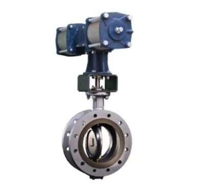 Vanessa Series 30,000 Flow Control Quarter Turn Triple Offset Valve With Fisher DVC6200 Valve Positioner