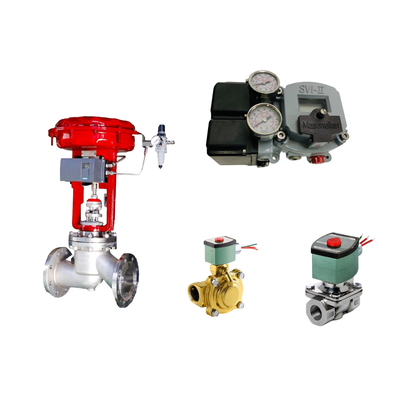 China's famous Pneumatic control valve  with Masoneilan SVI2-21123121  positioner and ASCO solenoid valve