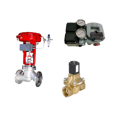 China's famous Pneumatic control valve  with Masoneilan SVI2-21123121  positioner and Burkert 5404 Solenoioid valve