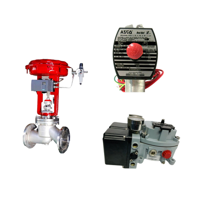 China's famous Pneumatic control valve  with Masoneilan SVI2-21123121  positioner and ASCO solenoid valve
