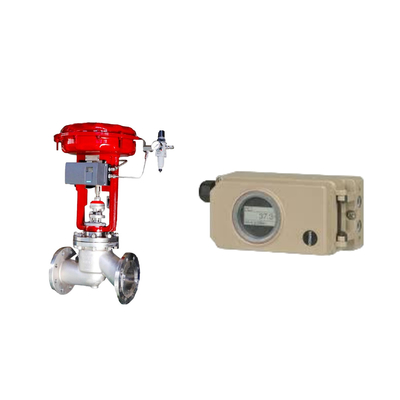 Pneumatic Control Valve With Hard communication Samson Electropneumatic  3730-3 Positioner And Fisher 667 657 Actuator