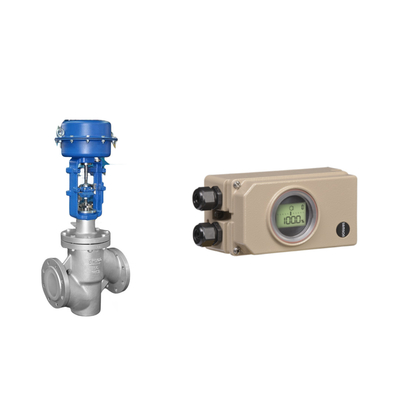 Pneumatic Control Valve With Samson Electropneumatic 3730-3 Positioner And Burkert Type 5404 Solenoid Valve