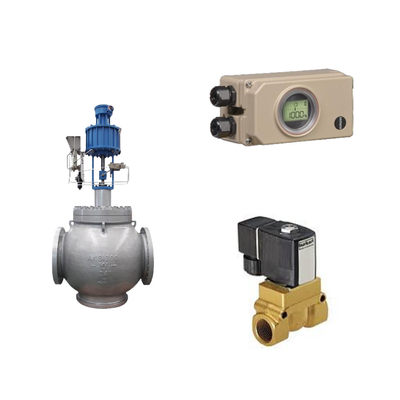 Pneumatic Control Valve With Samson Electropneumatic 3730-3 Positioner And Burkert Type 5404 Solenoid Valve