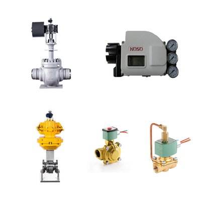 High-quality China's pneumatic control valves with koso KGP5000 smart valve positioner and ASCO solenoid valves