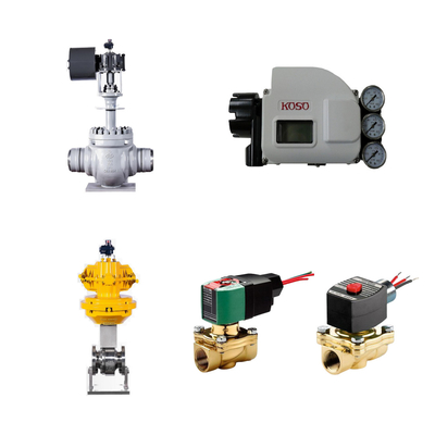 High-quality China's pneumatic control valves with koso KGP5000 smart valve positioner and ASCO solenoid valves