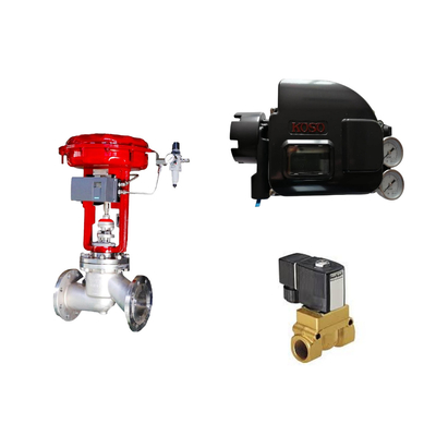 High-quality China's pneumatic control valves with koso KGP5000 smart valve positioner and ASCO solenoid valves