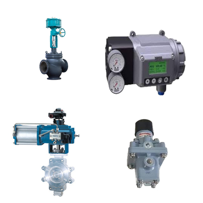 Corrugated Pipe Control Valve With Masoneilan SVI3 Digital Valve Positioner And Masoneilan 78-40 Filter Regulator