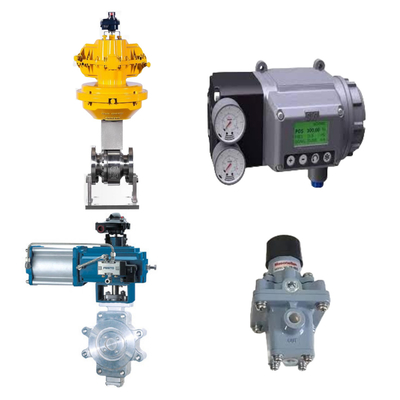 Corrugated Pipe Control Valve With Masoneilan SVI3 Digital Valve Positioner And Masoneilan 78-40 Filter Regulator