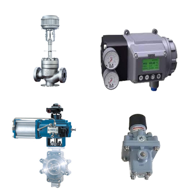 Corrugated Pipe Control Valve With Masoneilan SVI3 Digital Valve Positioner And Masoneilan 78-40 Filter Regulator