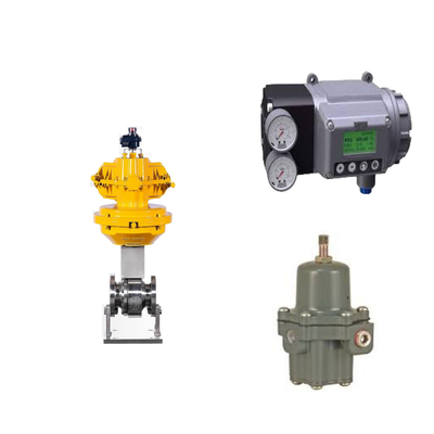 Chinese Control Valve With Masoneilan SVI3 Digital Valve Positioner And Fisher 67CFR Filter Regulator