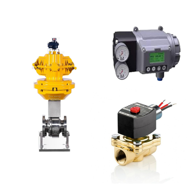 Low Temperature Control Valve With Masoneilan SVI3 Digital Valve Positioner And EMERSON ASCO210 2-Way Solenoid Valves