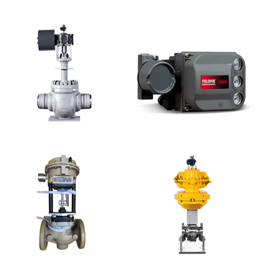 Quick Change Single Seat Control Valve With Fisher  DVC6200  Valve Positioner And EMERSON ASCO210 2-Way Solenoid Valve