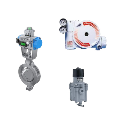 China's control valve with Flowserve Logix 3200MD Digital HART positioner and Masoneilan 78-40 filter regulator