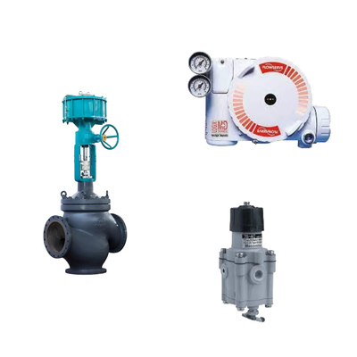 China's control valve with Flowserve Logix 3200MD Digital HART positioner and Masoneilan 78-40 filter regulator