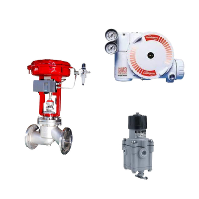 China's control valve with Flowserve Logix 3200MD Digital HART positioner and Masoneilan 78-40 filter regulator