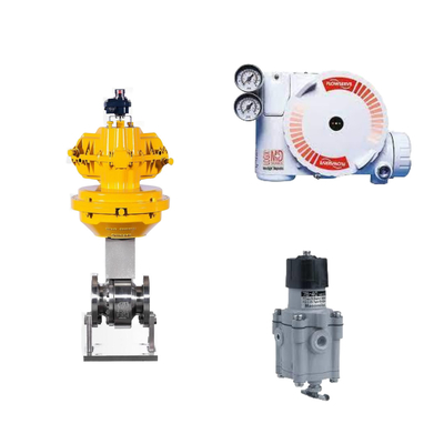 China's control valve with Flowserve Logix 3200MD Digital HART positioner and Masoneilan 78-40 filter regulator