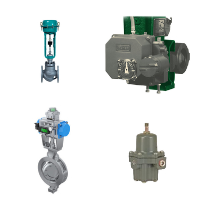 High Performance Control Valve With Fisher 3720 Electro-Pneumatic Positioner And Fisher 67CFR Filter Regulator