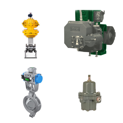High Performance Control Valve With Fisher 3720 Electro-Pneumatic Positioner And Fisher 67CFR Filter Regulator