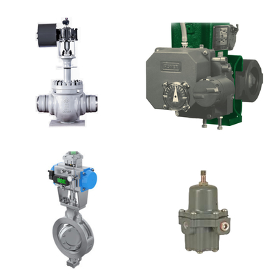 High Performance Control Valve With Fisher 3720 Electro-Pneumatic Positioner And Fisher 67CFR Filter Regulator