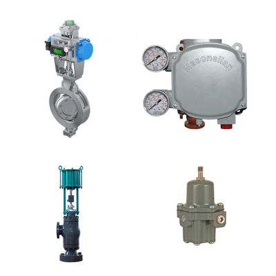 Pneumatic Control Valve With Masoneilan SVi1000 Digital Valve Positioner And Fisher 67CFR Filter Regulator