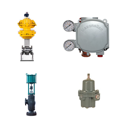 Pneumatic Control Valve With Masoneilan SVi1000 Digital Valve Positioner And Fisher 67CFR Filter Regulator