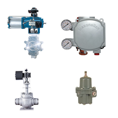 Pneumatic Control Valve With Masoneilan SVi1000 Digital Valve Positioner And Fisher 67CFR Filter Regulator