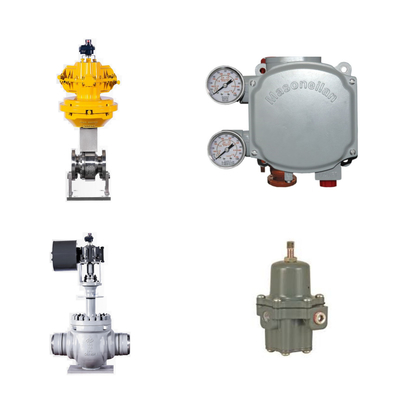 Pneumatic Control Valve With Masoneilan SVi1000 Digital Valve Positioner And Fisher 67CFR Filter Regulator