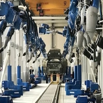 Handling Robotic Arm 6 Axis Yaskawa GP50 With CNGBS Robot Gripper For Handling Universal Robot