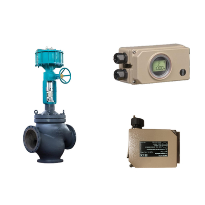 Pneumatic Control Valve With Hard communication Samson Electropneumatic  3730-3 And samson 4763 positioner